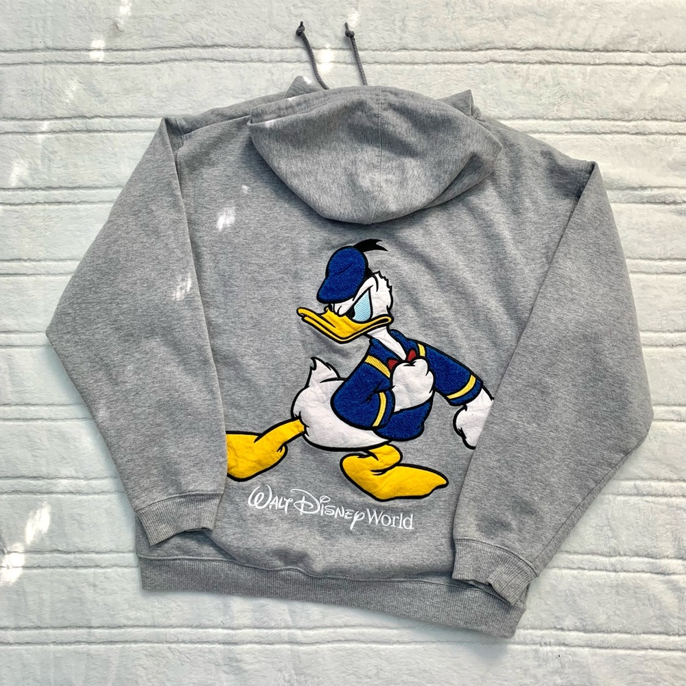 VINTAGE DISNEY DONALD DUCK ZIP UP HOODIE